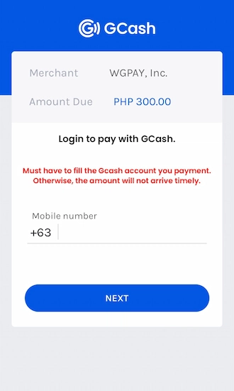 Log in to pay with method